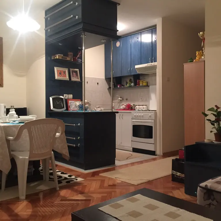 Dio dnevnog boravka sa kuhinjom i trpezarijom