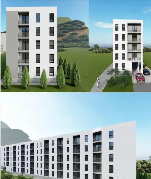 Planirani izgled objekta u kojem se stanovi nalaze